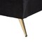 Baxton Studio Oxley Traditional Glam and Luxe Black Velvet and Gold Metal Queen Size Panel Bed 220-12848-ZORO - alternate 5
